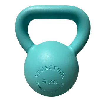 TRUESTEEL Tyrkysový ocelový Kettlebell 4 kg - 36 kg 8 kg