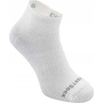 Pánské ponožky WrightSock CoolMesh II Bílé Ponožky na běhání z USA Velikost 44-47 XL