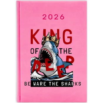 Kalendář Knižkový kalendář pro učitele 2026 A5, růžový