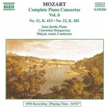 Zahraniční hudba CD Wolfgang Amadeus Mozart: Complete Piano Concertos Vol. 6 - No. 11, K. 413, No. 22, K. 482 1994