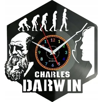 Hodiny Charles Darwin Nástěnné Hodiny Vinylová Deska Moderní Dekorativní Jako Dárek
