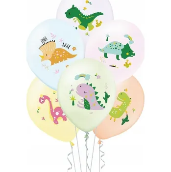 Balónek Balónky klasické PartyPal dinosauři 12" 6 kusů