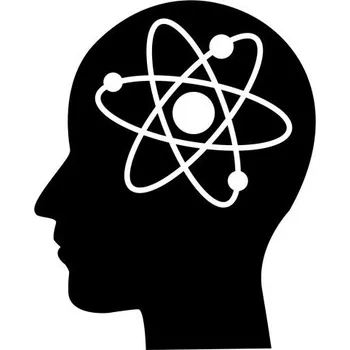 Samolepící dekorace Samolepka na stěnu člověk mozek 15x12cm