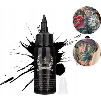 Tetování INKOUST NA TETOVÁNÍ LINING BLACK 30ml ČERNÁ