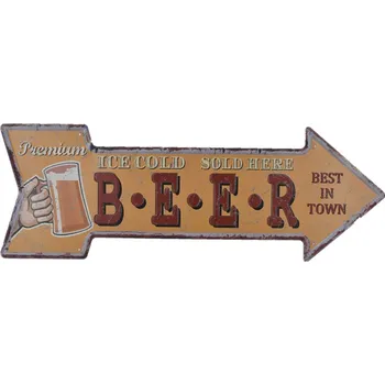 Obraz Plechová cedule BEER