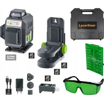 Měřící laser PocketPlane-Laser 4G Laserliner – 360° křížový laser se zeleným paprskem, záruka 4 roky