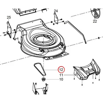 HECHT 546010166 klínový řemen pojezdu pro HECHT 543 SX