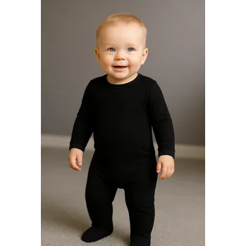 Kojenecký overall FARMERS® Dětský bambusový overal - různé barvy Barva: Černá klasika, Velikost: 80