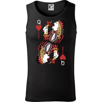 Srdcová Královna kreslená (Pecka Design) - Tílko pánské Core - 2XL ( Černá )