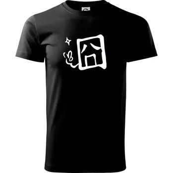 Pánské tričko Čínský symbol - smutný - Triko extra velké (5-8XL) - 8XL ( Černá )