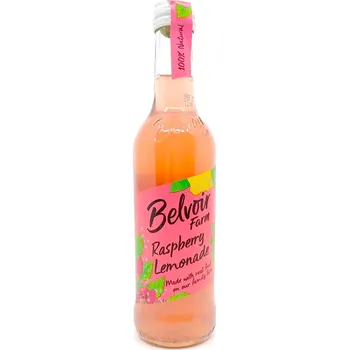 Limonáda Belvoir Farm Malinová limonáda sklo 275ml