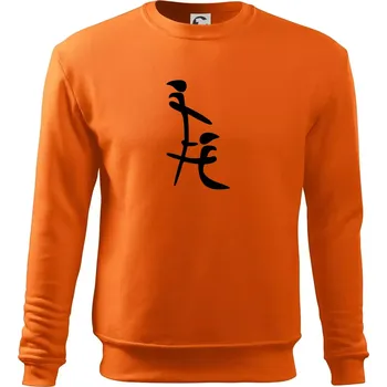 Pánská mikina Čínský znak - Mikina Essential pánská - 3XL ( Oranžová )