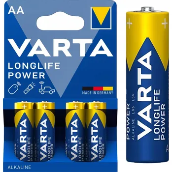Článková baterie Alkalická baterie Varta AA (R6) 4 ks