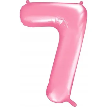 Balónek Id_2339_7r FÓLIOVÝ BALÓNEK ČÍSLICE 7 RŮŽOVÝ 100cm SEDM SEDMIČKA BALÓNKY NAROZENINY