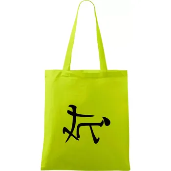 Čínský symbol - soulož - Taška bavlněná - 42 x 38 cm ( Limetková )