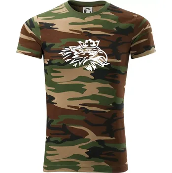 Pánské tričko Rozezlený orel - Army CAMOUFLAGE - 3XL ( Hnědý maskáč )