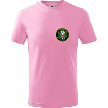 Chlapecké tričko United States Army barevné - Tričko dětské bavlněné - 98 cm / 2 roky ( Růžová )