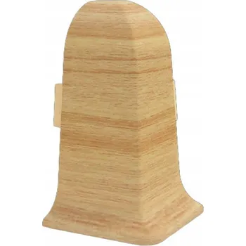 soklová lišta Vnější roh Vilo PVC 4 x 55, délka 10 cm, dub