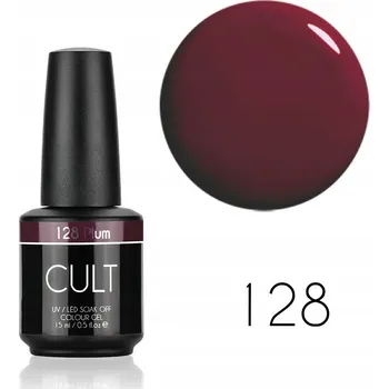 Přípravek na nehty CULT Colour Gel / Hybridní lak 15 ml UV/LED Švestková 128
