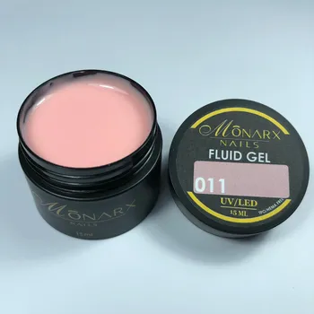 Lak na nehty Monarx Tekutý gel na nehty FLUID GEL 011 (bez HEMA/TPO) 15 ml.