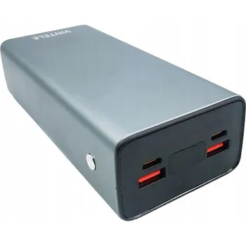 Powerbanka Powerbanka 50 000 mAh VINTELE V0150 Plus Mega Kapacita Stříbrná