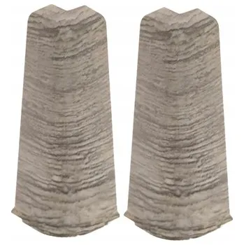 Podlahová lišta Vnější roh Cezar hliníkový 22 x 75, délka 22 cm, Dub Richmond