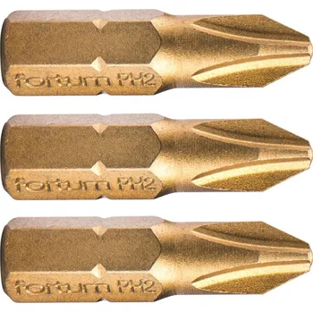 Bit FORTUM-KITO 4741272 bit křížový PH2x25mm, S2-Titan - 3ks