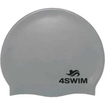 Čepice Plavecká čepice pro dospělé Silikonová 4swim šedá