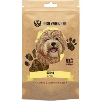 Pamlsek pro psa Pamlsek Paka Zwierzaka stripsy z jeleního masa 70 g