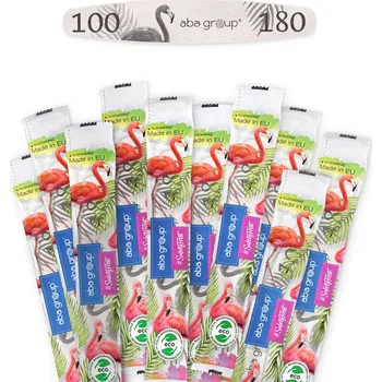 Pilníky na nehty Aba Group Plameňák Elipsa 100/180 10 ks