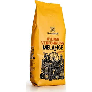 Káva Vídeňské pokušení® Melange pražená káva bio 500g mletá - Sonnentor (Vídeňské pokušení® Melange pražená káva mletá-500g- Sonnentora)
