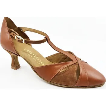 Dámská sálová obuv Rummos,Hnědé kožené lodičky R405T/50RR, hnědá 38