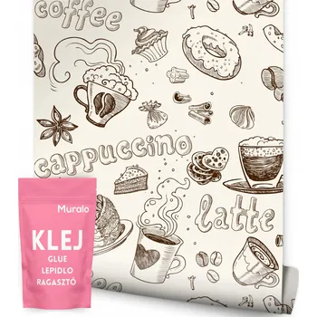 Fototapeta Tapeta Cukroví skořice šišky káva do jídelny