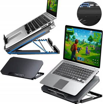 Strado Nastavitelná chladicí podložka pod notebook 12-17" protiskluzová