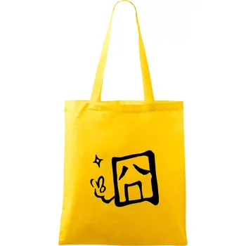 Čínský symbol - smutný - Taška bavlněná - 42 x 38 cm ( Žlutá )