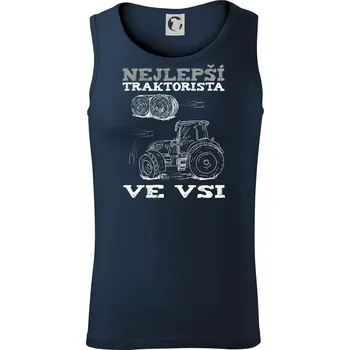 Nejlepší traktorista ve vsi - Tílko pánské Core - L ( Námořní modrá (velmi tmavá - téměř černá) )