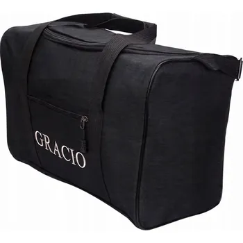 Černá pánská cestovní taška, příruční zavazadlo 30x40x20 cm, popruh přes rameno