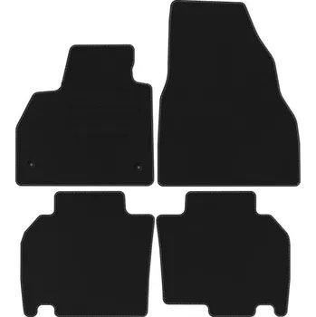 autokoberec Velurové autokoberce s upevněním v sadě Edecor