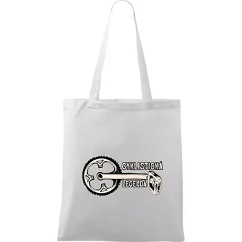 Cyklistická legenda - Taška bavlněná - 42 x 38 cm ( Bílá )
