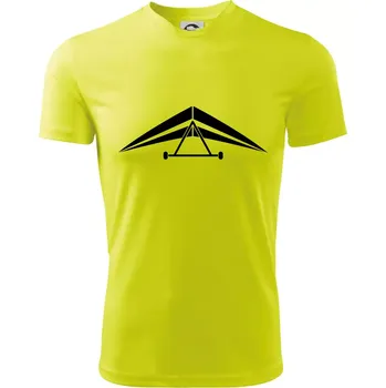 Rogalo jednoduché - Dětské triko sportovní (dresovina) - 158 cm/12 let ( Neonově žlutá )