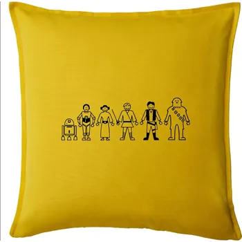 Polštář SW - Postavičky IV řada - Polštář 50x50 - 50x50 - Pouze potah ( Žlutá )