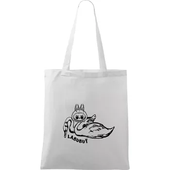 Labubuť - Taška bavlněná - 42 x 38 cm ( Bílá )