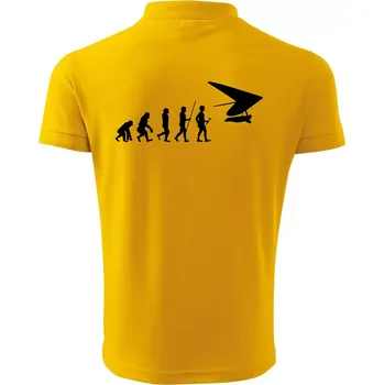 Pánská košile Evoluce rogalo - Polokošile pánská Pique Polo 203 - 4XL ( Žlutá )