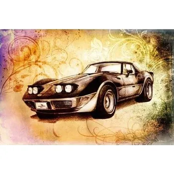 Obraz Plechová cedule Auto