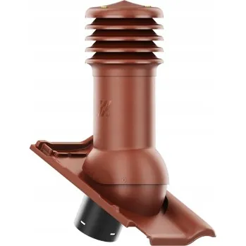 Vrták Větrací komín fi125 HiVent pro střešní tašky ROBEN PIEMONT KASZTAN (Kaštanová)