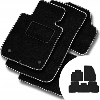 autokoberec Velurové autokoberce Motos 4 ks