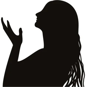 Obraz Samolepka na stěnu žena voda 15x14cm