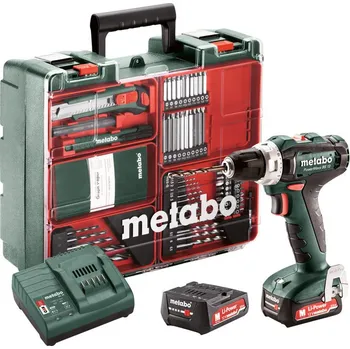 METABO PowerMaxx BS 12 Set Mobilní dílna aku vrtačka LiIon 12V 2x2Ah 601036870