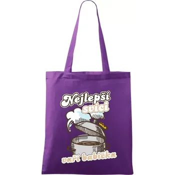 Nejlepší svíci vaří babička - Taška bavlněná - 42 x 38 cm ( Fialová )