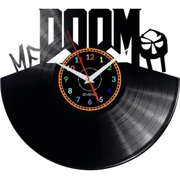 Hodiny MF DOOM NÁSTĚNNÉ HODINY DEKORATIVNÍ MODERNÍ VINYLOVÁ DESKA VINYL JAKO DÁREK